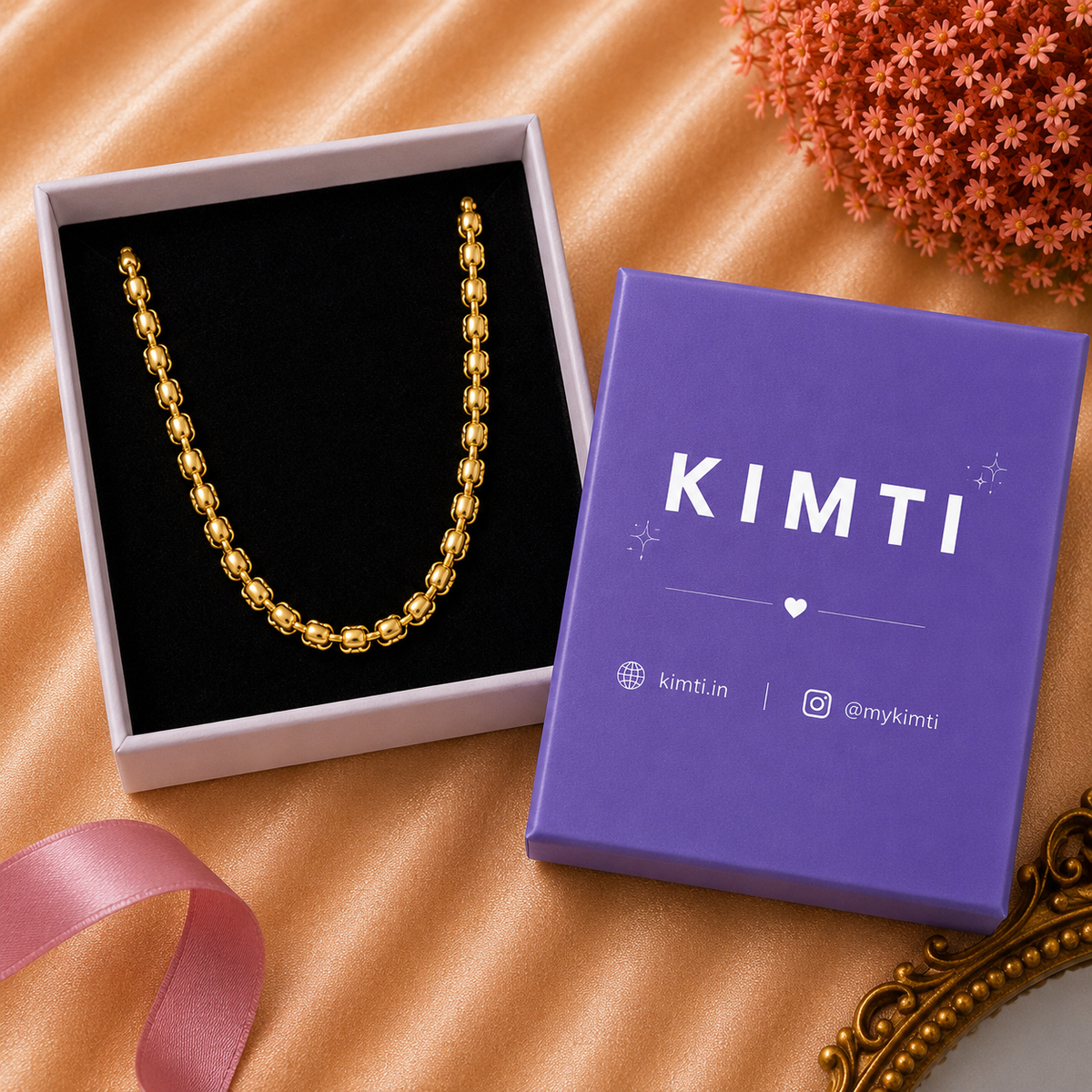 Men-18K Gold Plated Veloro Chain