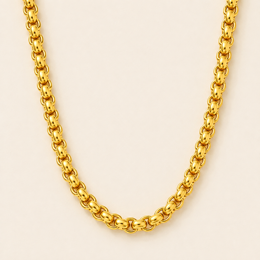 Men-18K Gold Plated Veloro Chain