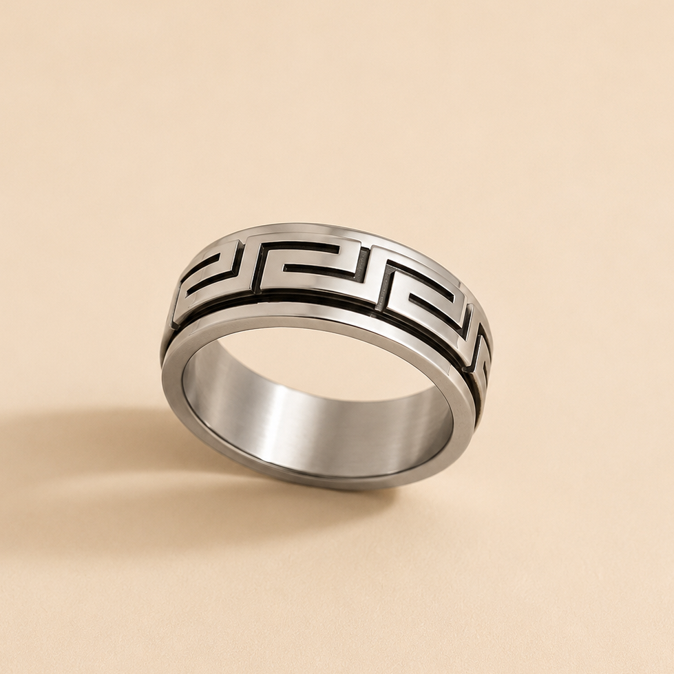 Men - Eclipse Pattern Ring