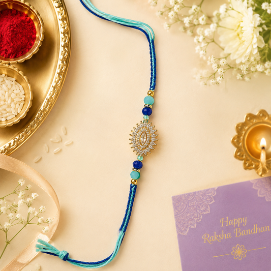 Crystal Studded Rakhi