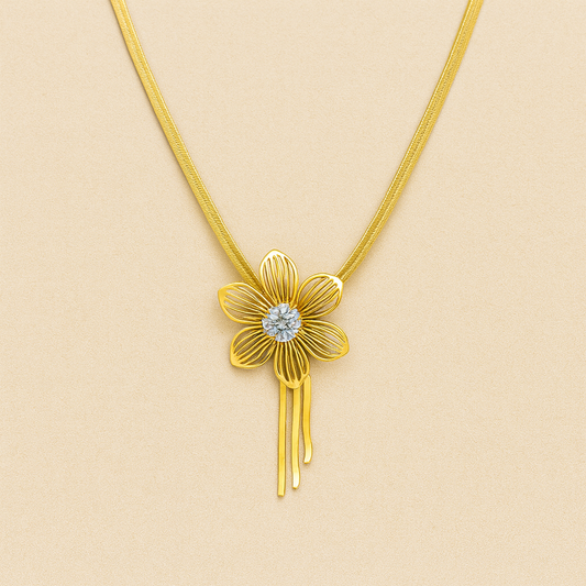Itscustommade Flower Anti-Tarnish Necklace