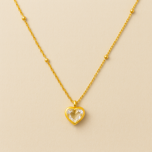 Sol & Heart Anti-Tarnish Necklace