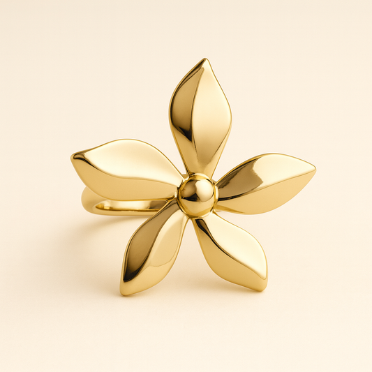 18k Gold Plated Shelby Ring