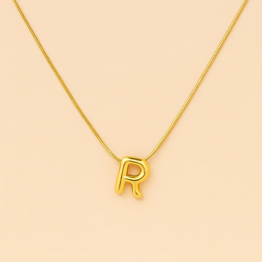 Pure R Initial Anti-Tarnish Necklace