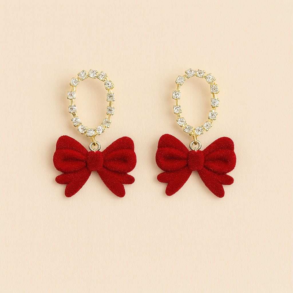 Velvet Rouge Drops Earring