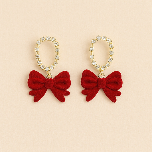 Velvet Rouge Drops Earring