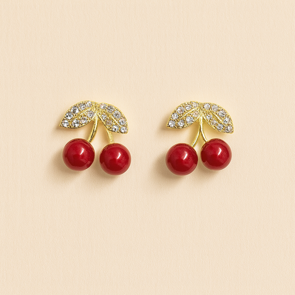 Berry Babe Stud Earrings