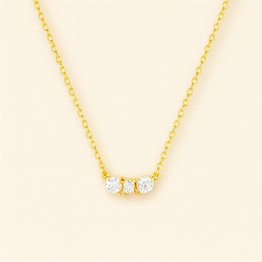 Trio Brilliance Anti-Tarnish Necklace