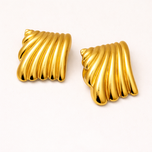 18k Gold Plated Regis Anti Tarnish Earring