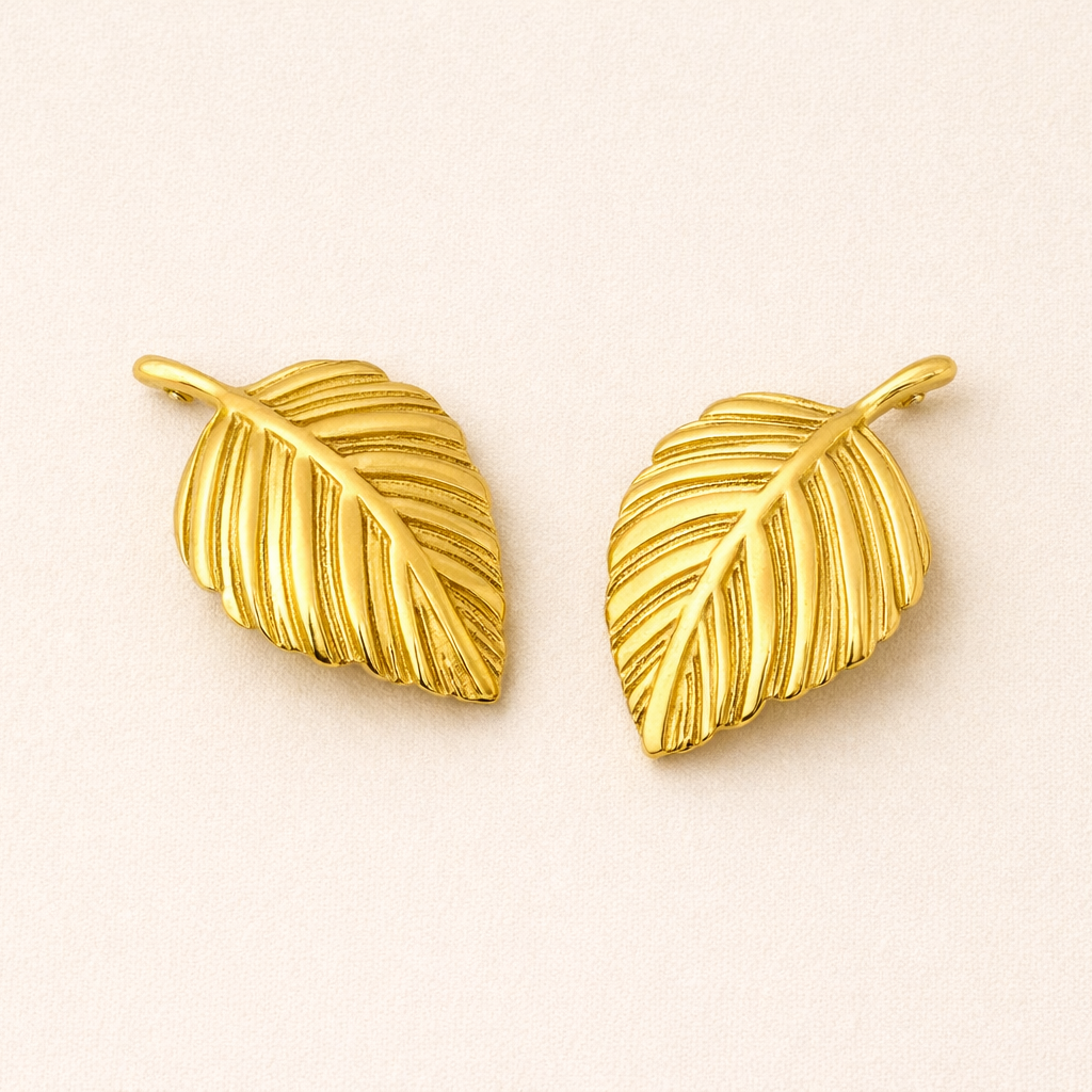 18K Gold Plated Botanica Stud Earring