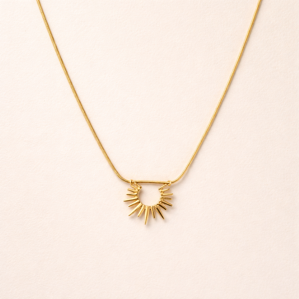 18k Gold Plated Sunspire Anti Tarnish Necklace