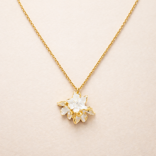 18k Gold Plated Whispering Bloom Necklace