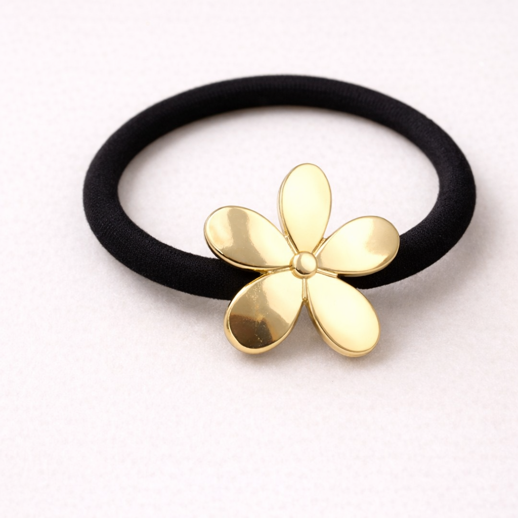 18k Gold Plated Gilded Lily Hair Tie