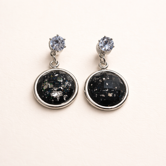 Black Crystal Earrings