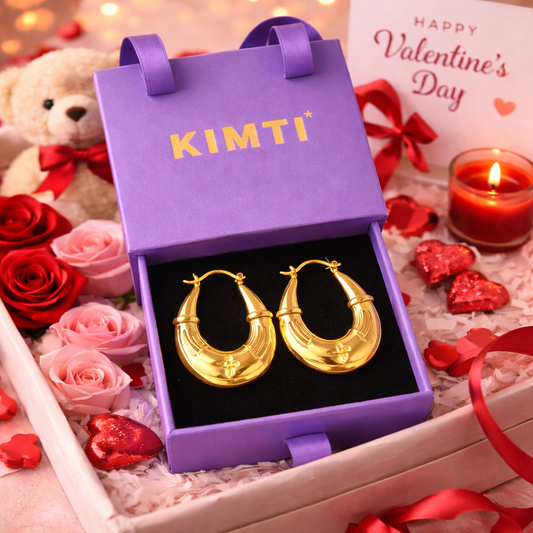 valentine Bold Heritage Hoops – 18K Gold Plated & Anti-Tarnish