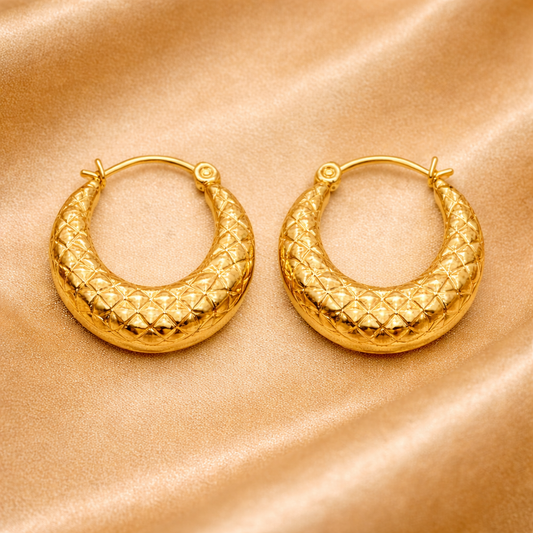 18k gold plated Hoops Anti Tarnish Earring