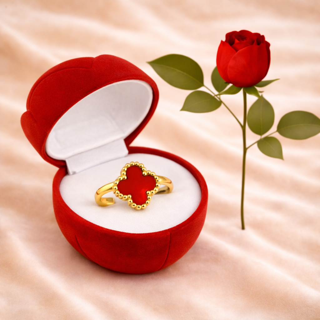 Red Clover Anti Tarnish Ring