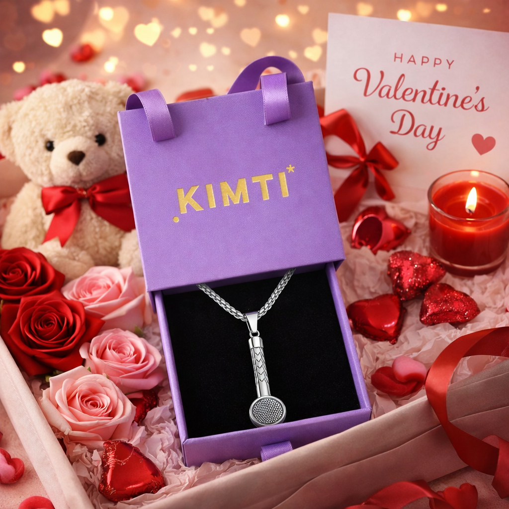 Men - Microphone Pendant Stainless Steel Necklace