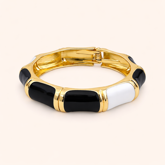 18 Gold Plated Monarch Enamel Bracelet