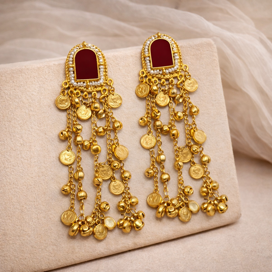 Regal Harmony  Kashmiri Earring