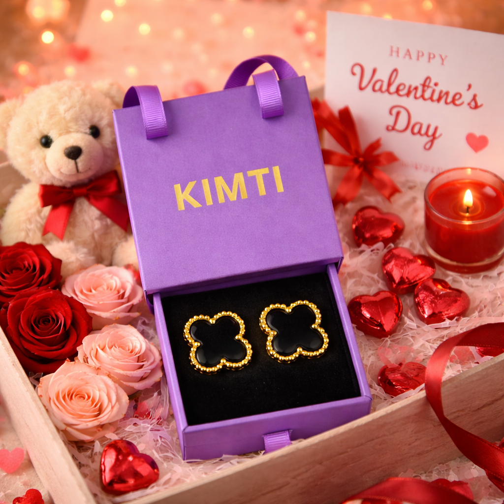 Rs 99  Black Clover Anti Tarnish Earring