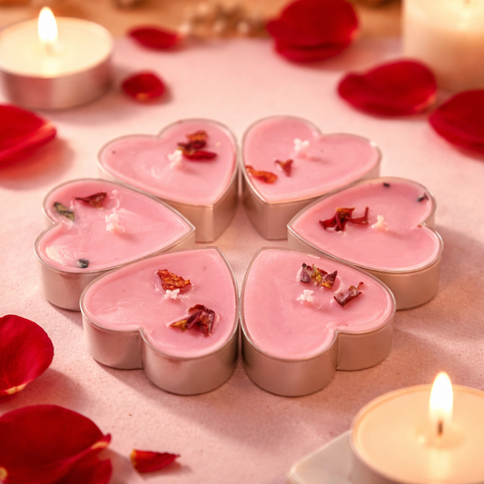 Crystal Heart - Tealight Candle