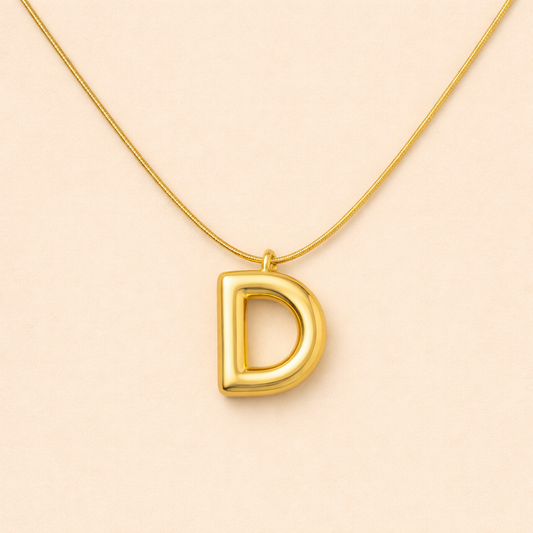 Initials Letter "D" Anti Tarnish Necklace