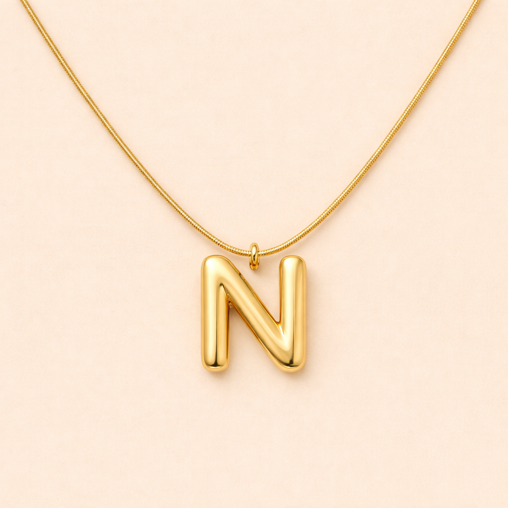Initials Letter "N" Anti Tarnish Necklace