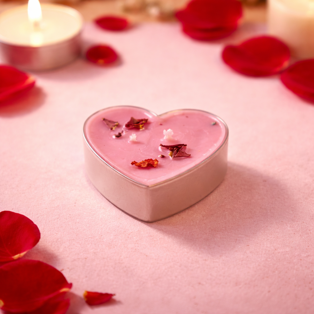 Crystal Heart - Tealight Candle