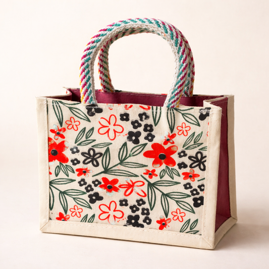 Spring Leaf Tote Bag (Random Colour)