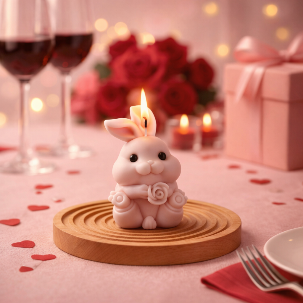 My Bunny Valentine Candle