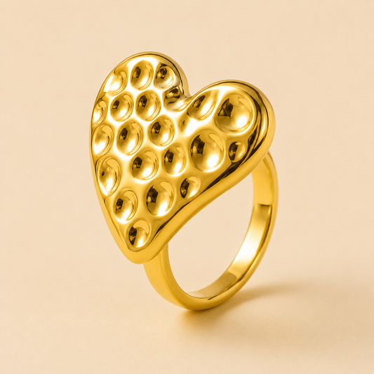 18k Gold Plated Gilded Romance Ring