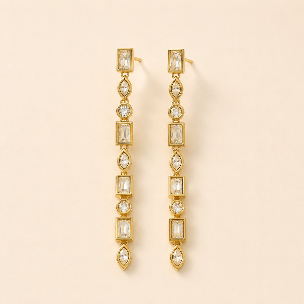 Celeste Crystal Drop Earrings ⭐