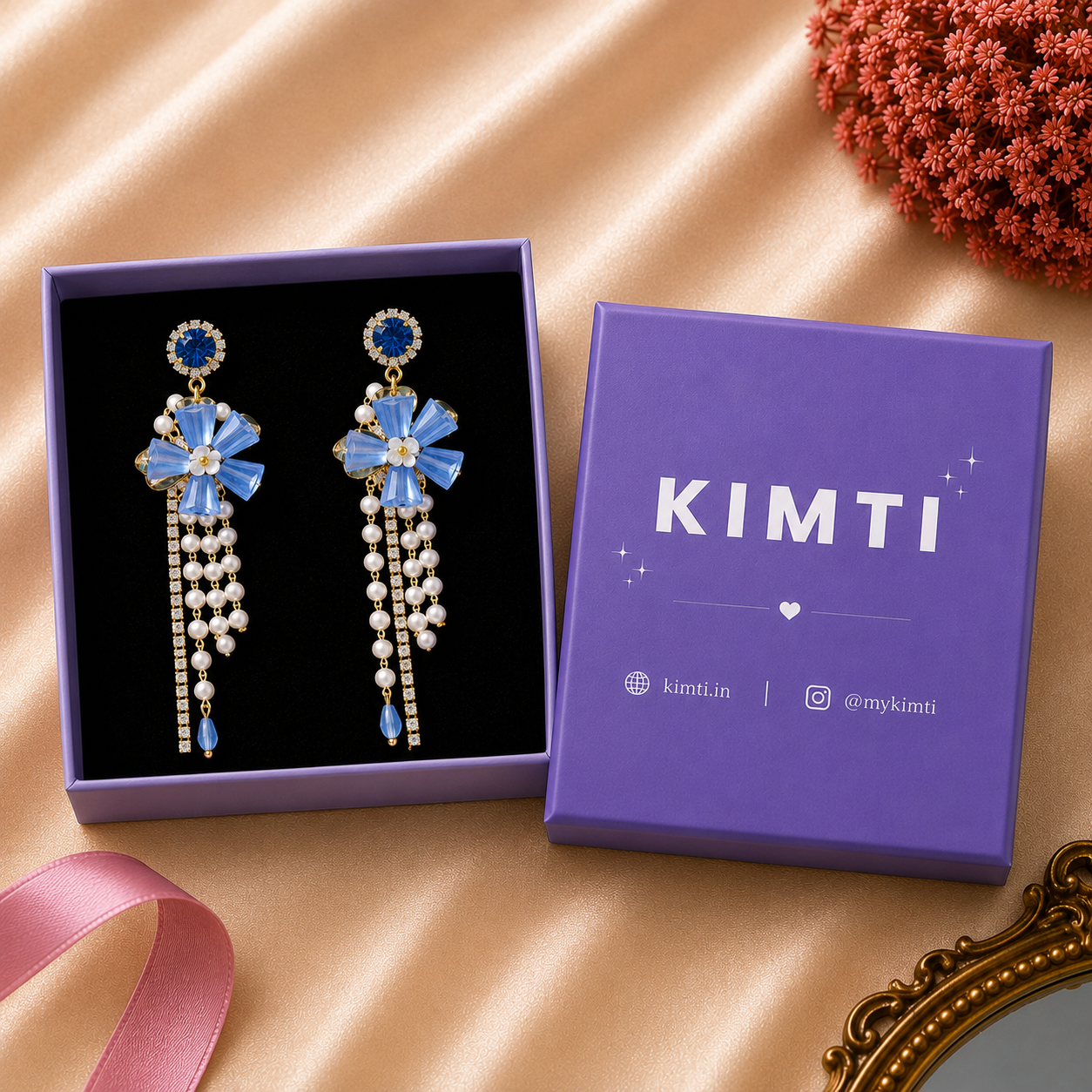 Bluebell Pearl Drops Earrings