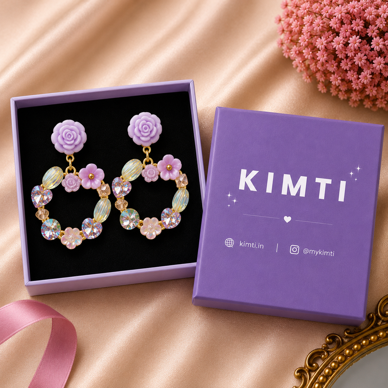 Orchid Glow Turkesh Earrings