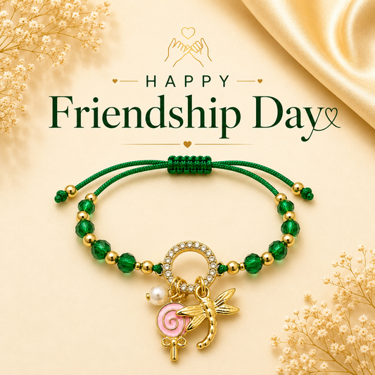 Premium gold-plated charm bracelet