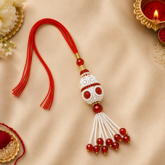 Raksha Pearl Cascade Rakhi