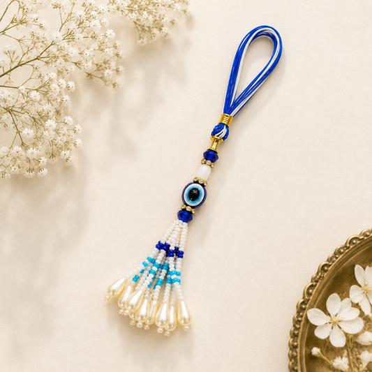 Divine Evil Eye Tassel Rakhi
