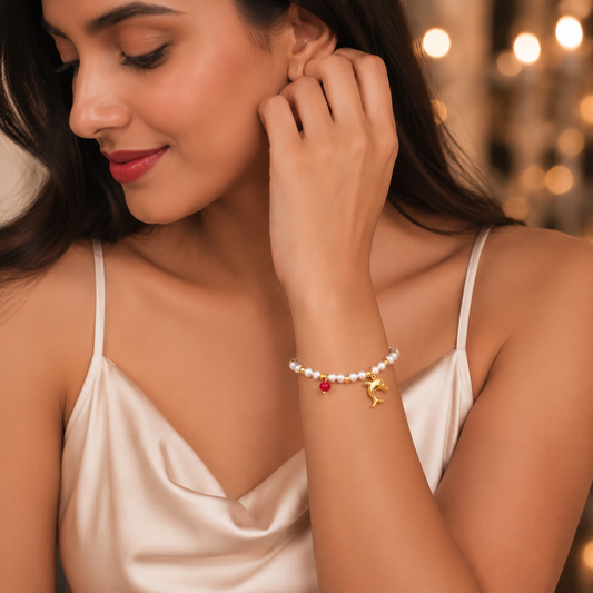 18K Gold Plated Dolphin Dream Bracelet