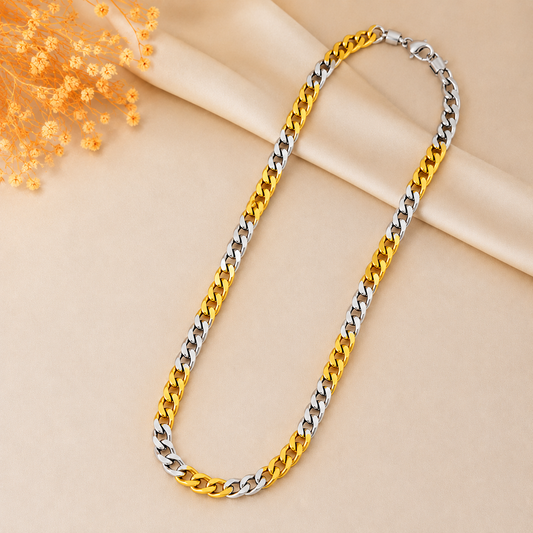 Men-Gold Duo Tone Stainless Steel Chain