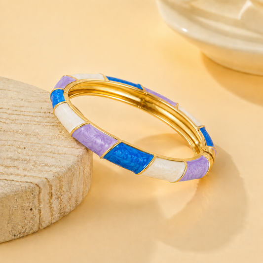 18 Gold Plated Pastel Ocean Bracelet