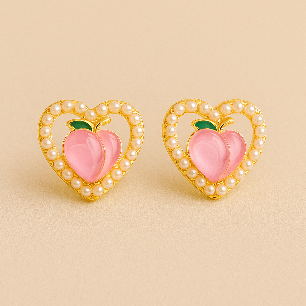 Pink Fruity Pearl Glow Earring