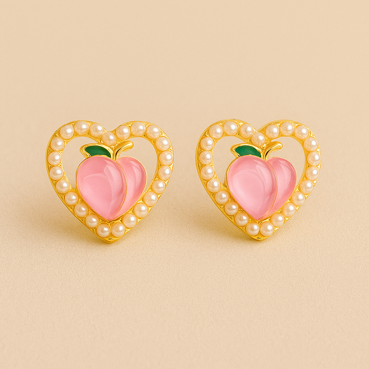 Pink Fruity Pearl Glow Earring