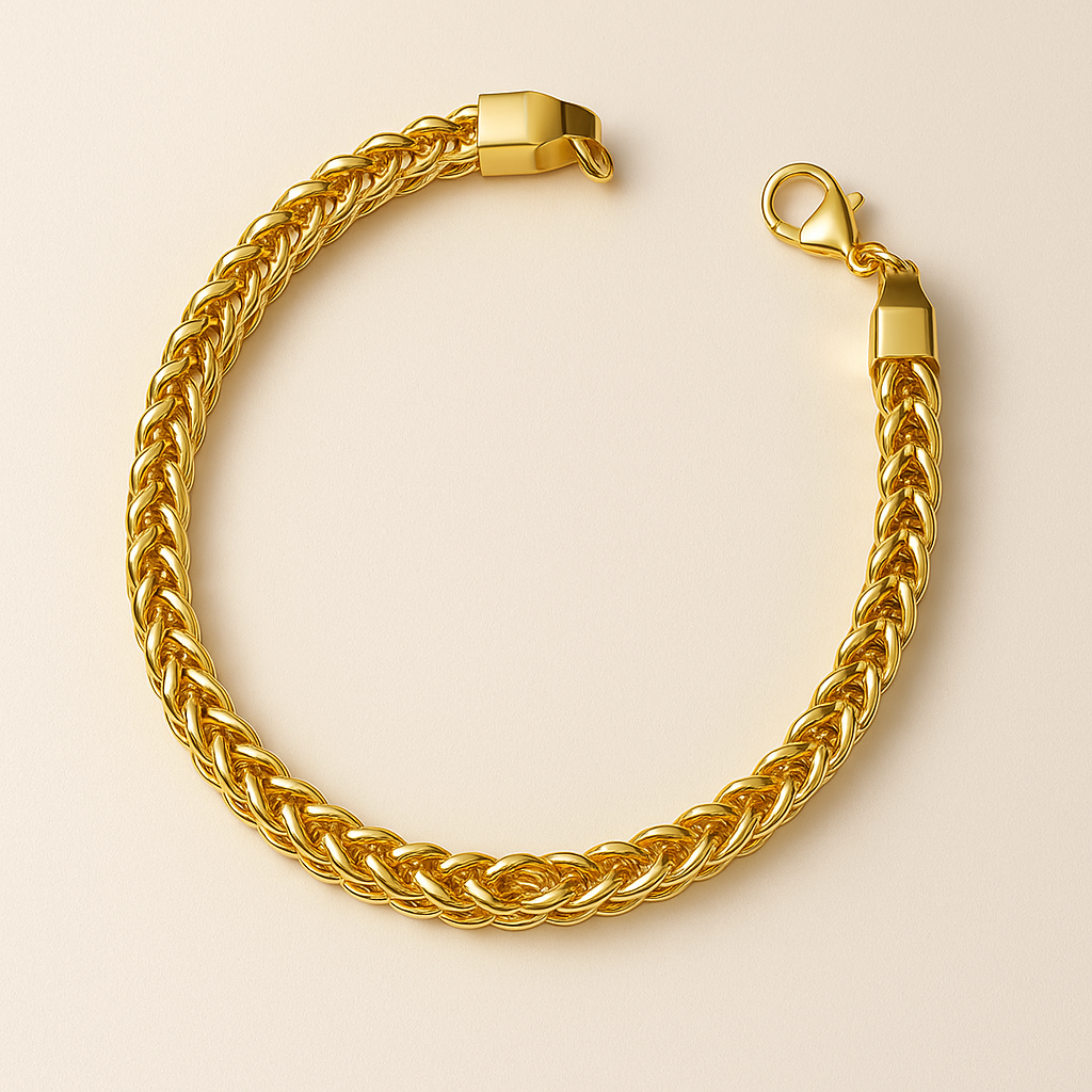 Men-18K Gold Plated Anti Tarnish Link Bracelet