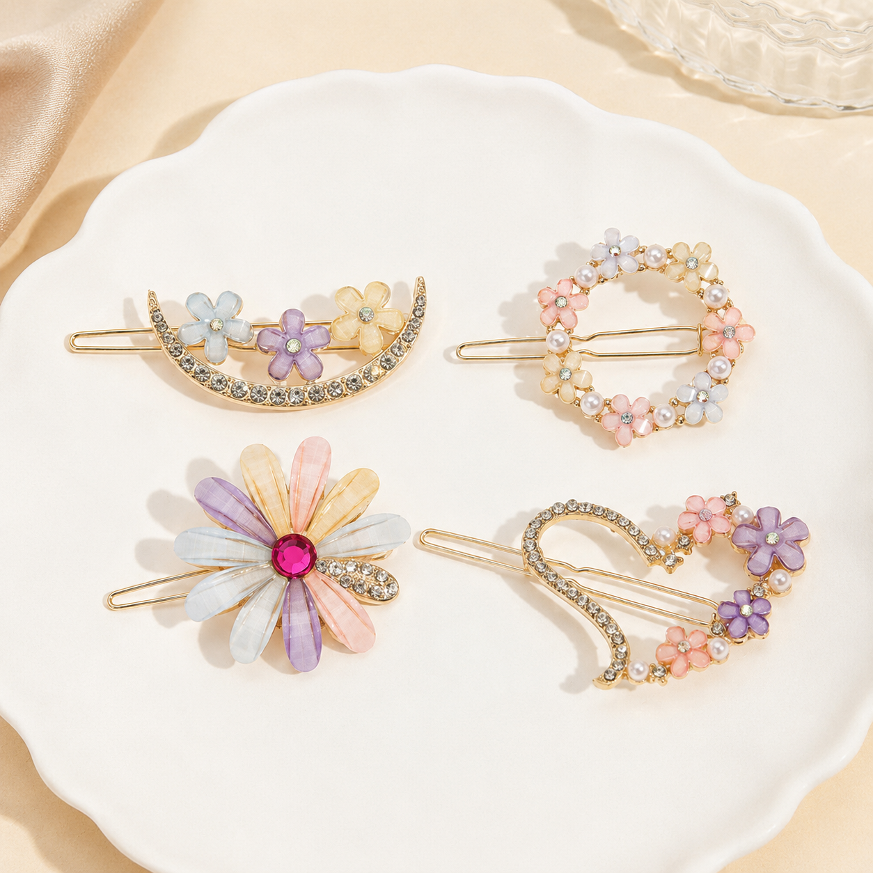 Floral Pearl Dream Hair Pins