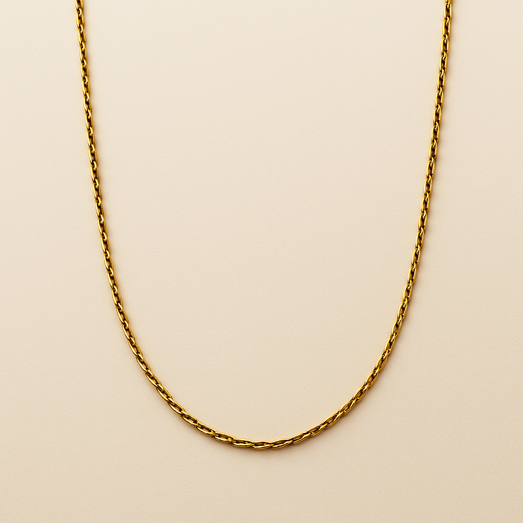 Men- 18K Gold Plated Alpha  Chain