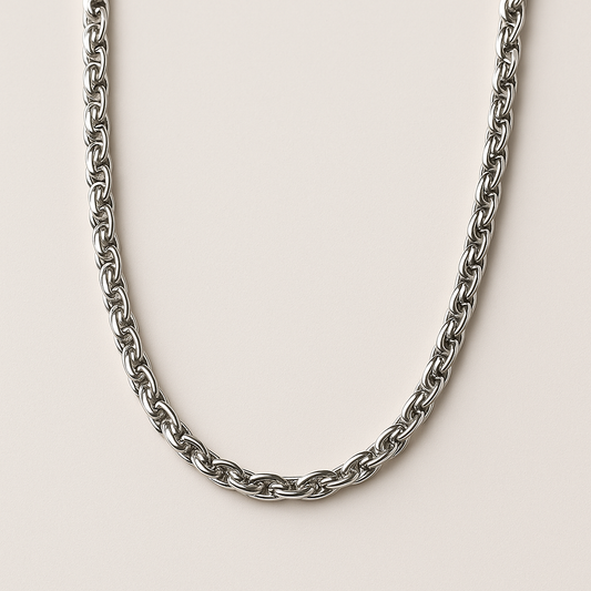Anti Tarnish Office Wear Men Chain Necklace