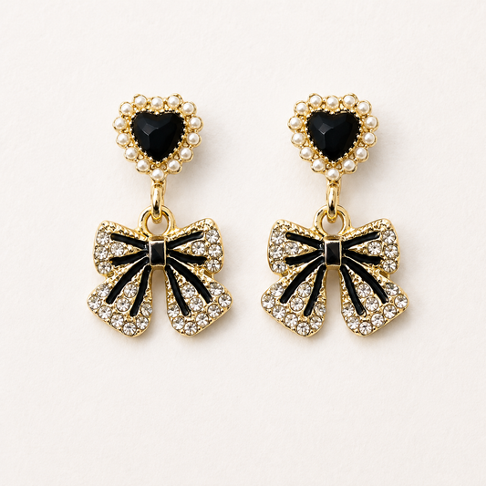 Baddie Bow Drop Earrings