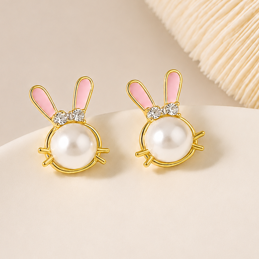 49 Rs. Pearl Bunny Stud Earring
