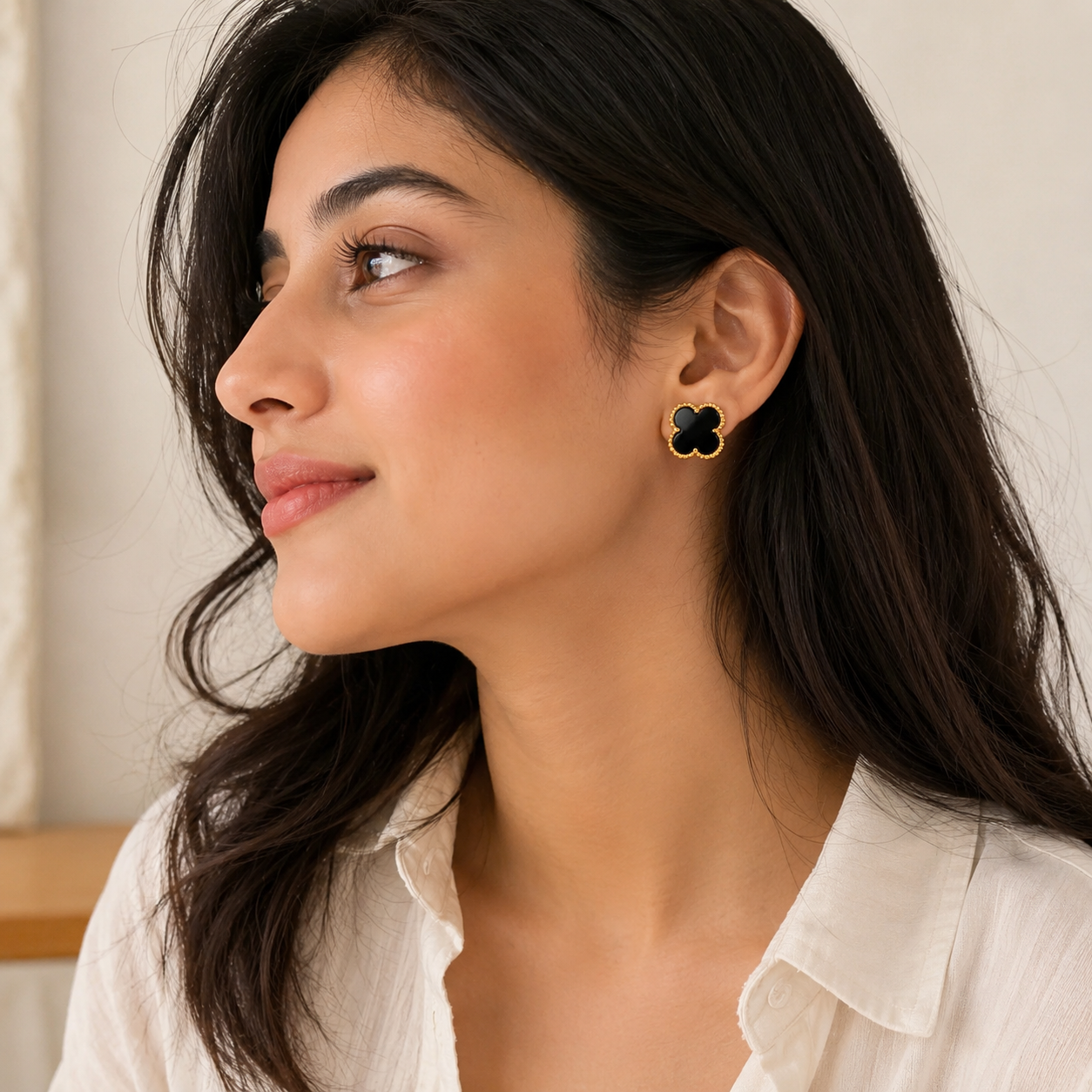 Black Clover Anti Tarnish Earring Rs. 99